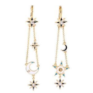 ❌Sold❌🍁NWOT🍁 Star and Moon Dangling Earrings